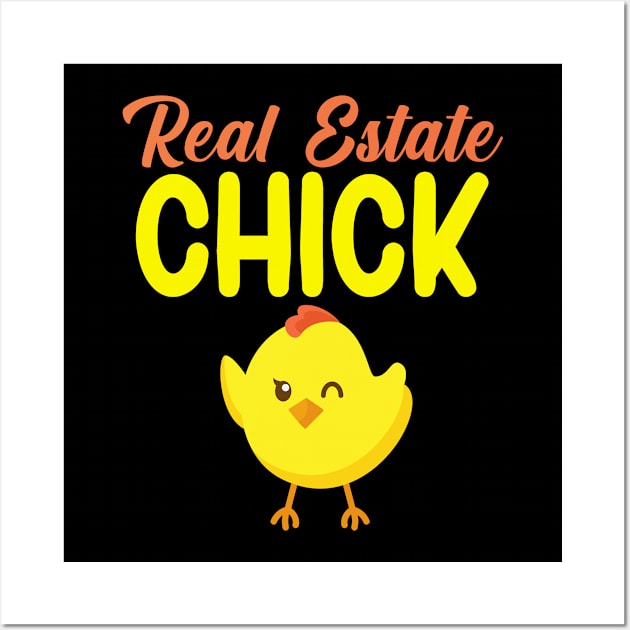 Real estate chick Wall Art by maxcode